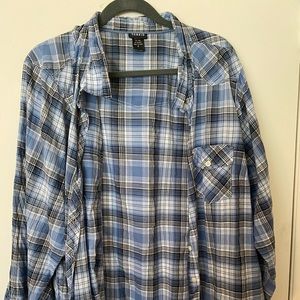 Plaid button down shirt